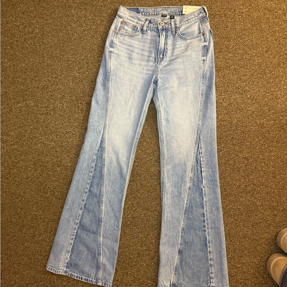 size 000 ae flare jeans
